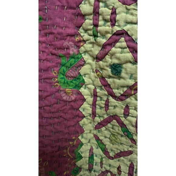 Kantha Jacket Vintage Handmade 100% cotton Patchwork Jacket Floral Cotton Jacket - Picture 7 of 7